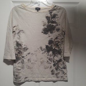 Talbots Flowered Shirt
